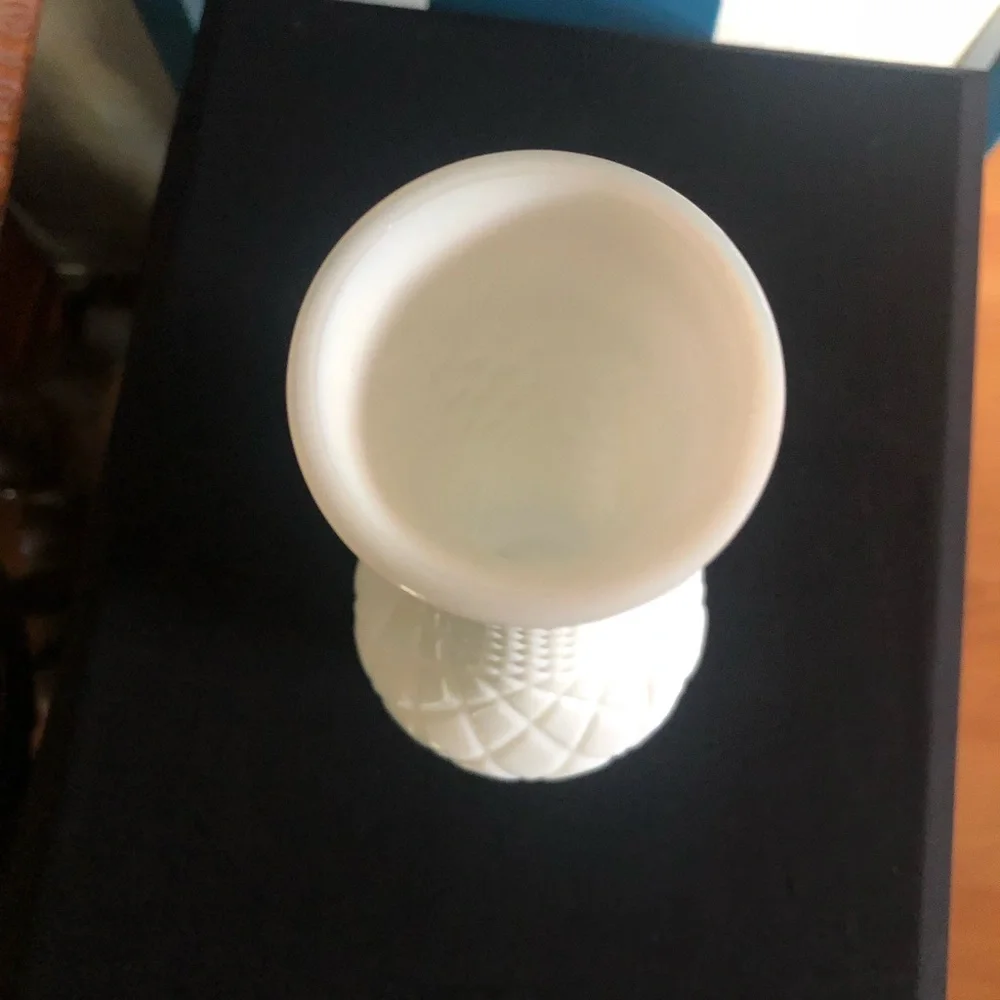 Vintage White Milk Glass Bud Vase